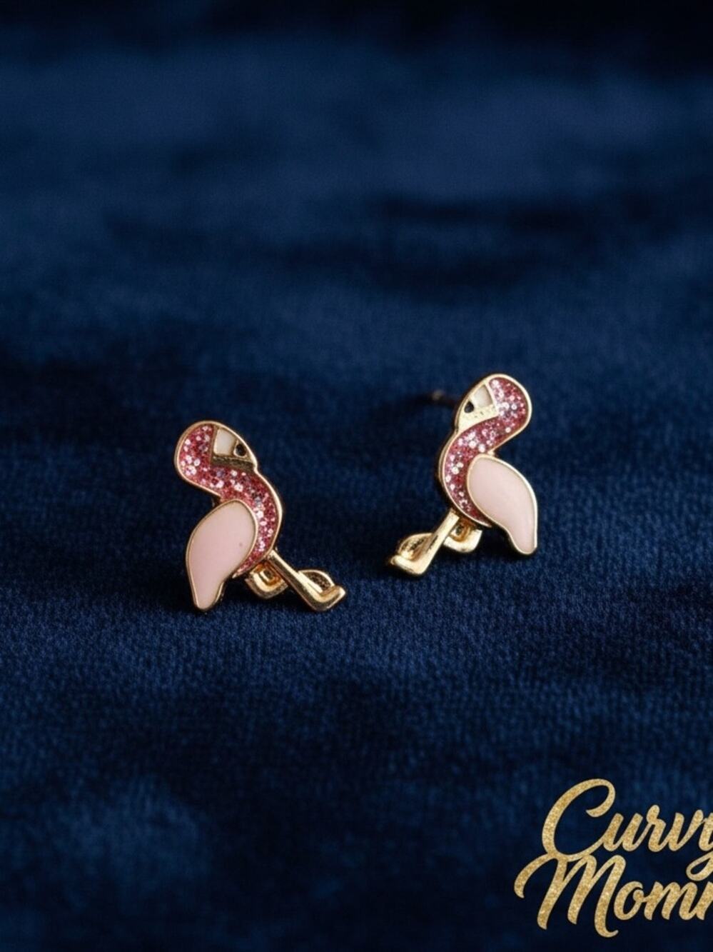 Flamingo Enamel Stud Earrings